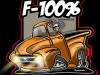 56 FORD truck TSHIRT ORANGE